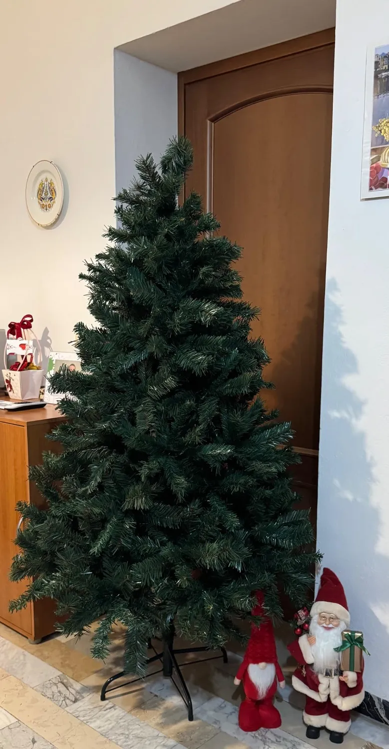 GIODICART Albero di Natale Artificiale PVC 180 cm 647 Rami