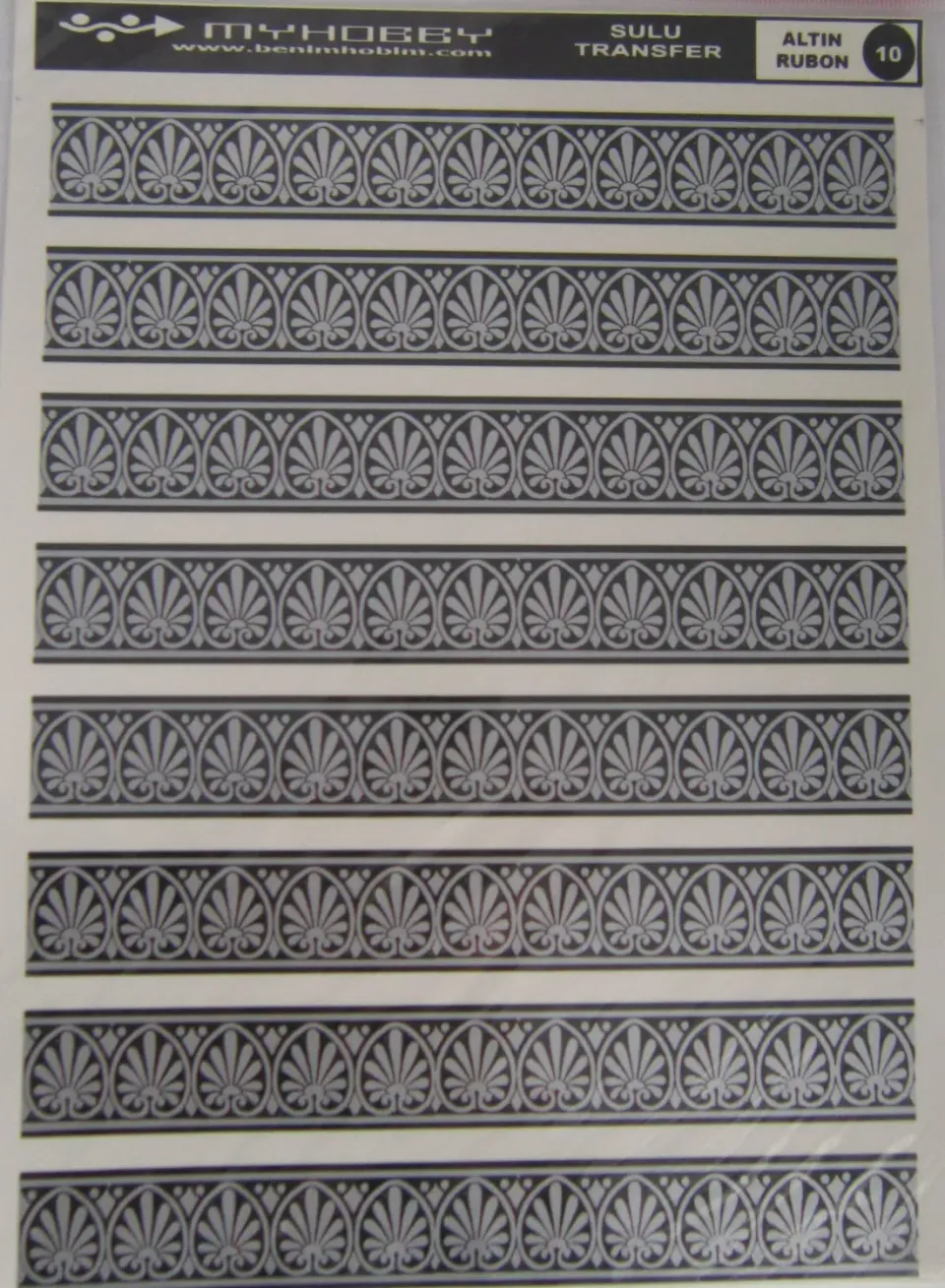 Deco Foam carta di riso trasferimento 25x35 cm argento 10