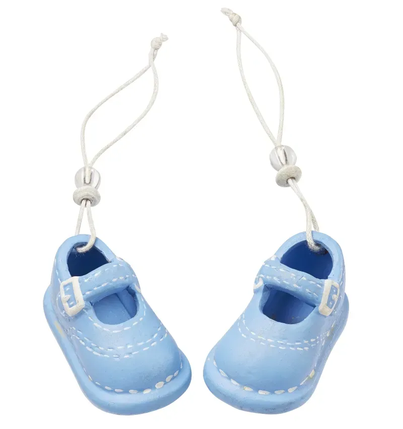 Deco Foam 3870433 scarpina neonato azzurra 5,3 cm