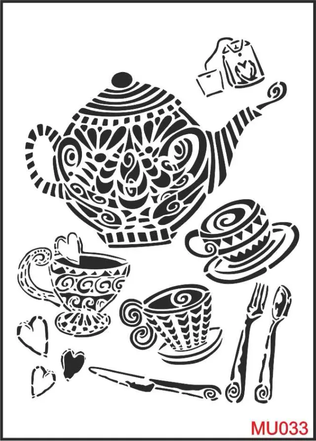 Decofoam MU033 stencil 25x35cm