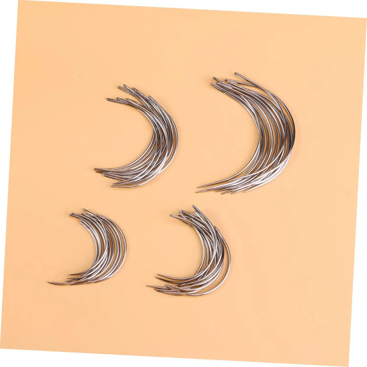 Angoily Aghi Curvi Tipo C Acciaio Inox 96 Pezzi