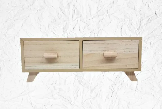 Deco Foam LG87815 comodino legno 38x15 cm 2 cassetti