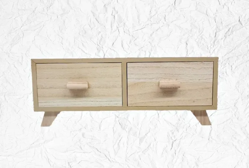 Deco Foam LG87815 comodino legno 38x15 cm 2 cassetti