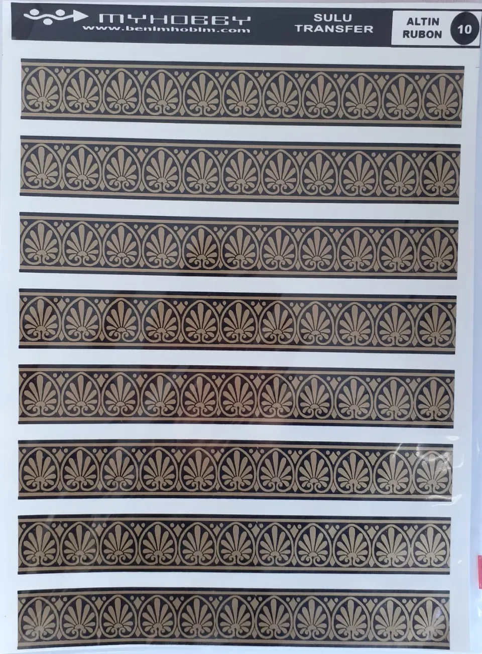 Deco Foam 10 carta riso transfer 25x35 cm oro