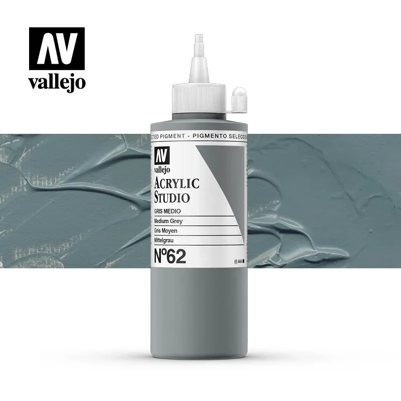 Vallejo Acrylic Studio 62 colore acrilico 200 ml coprente