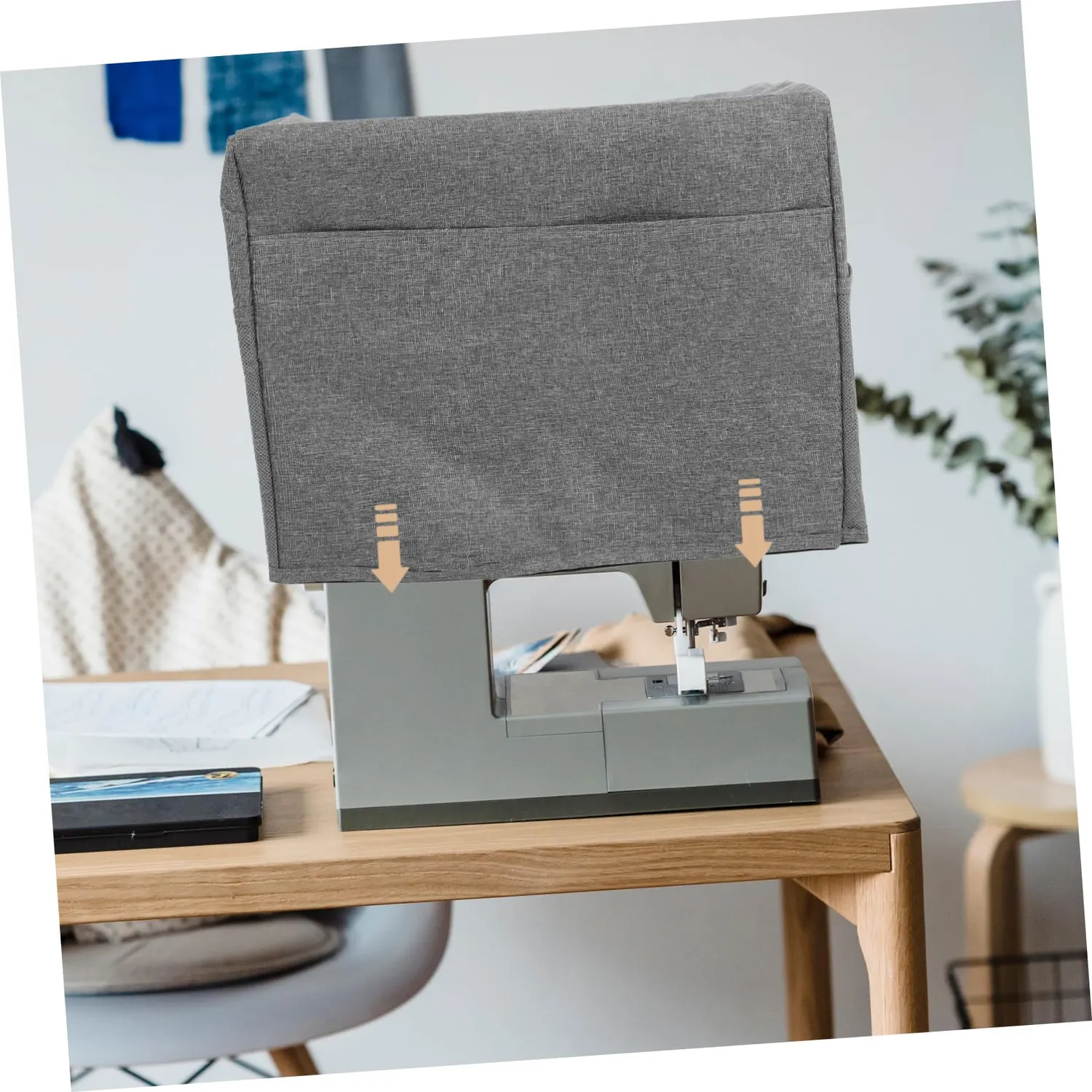 Angoily Copri Macchina da Cucire Oxford con Tasche