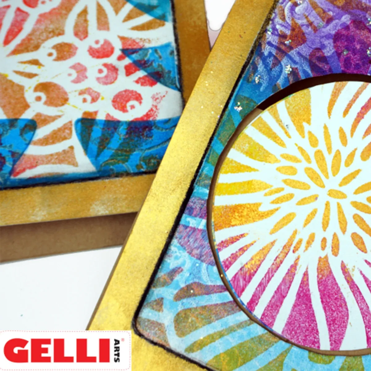 Gelli Arts Perfect Borders piastra gel 10x15 cm + tool bordi perfetti