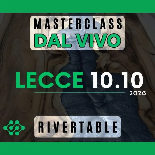 Naturesin Rivertable masterclass legno resina 8 ore 75 cm