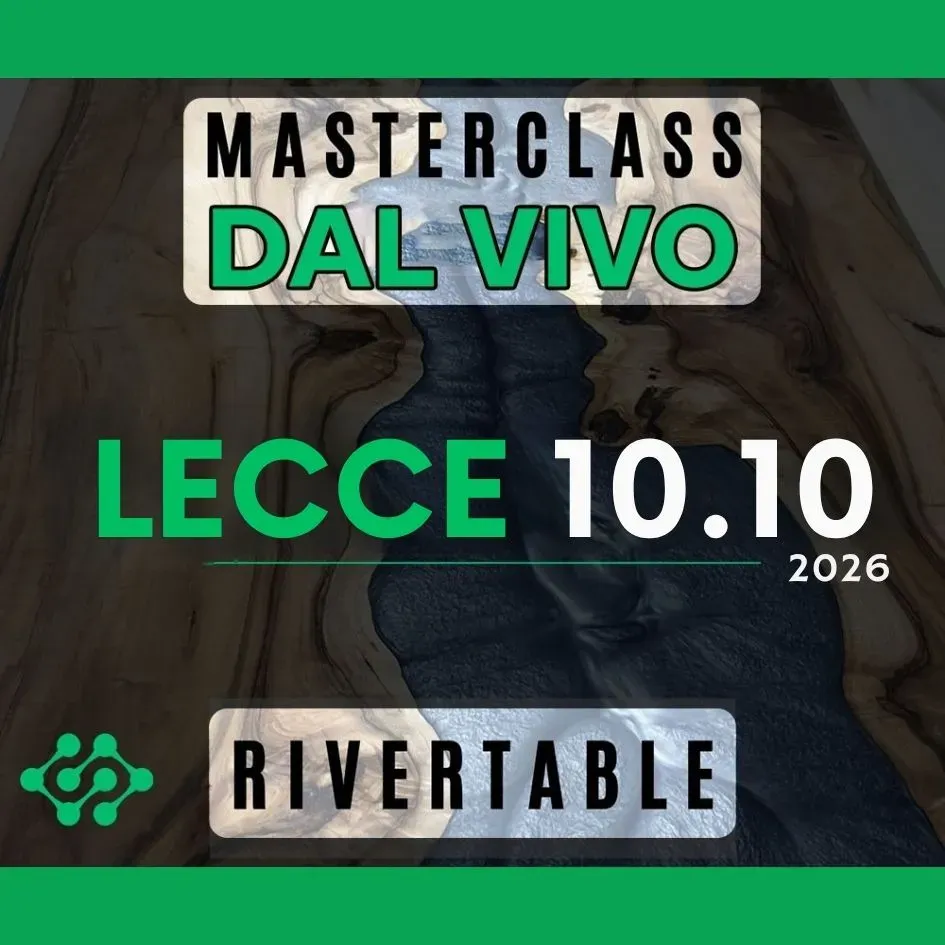 Naturesin Rivertable masterclass legno resina 8 ore 75 cm