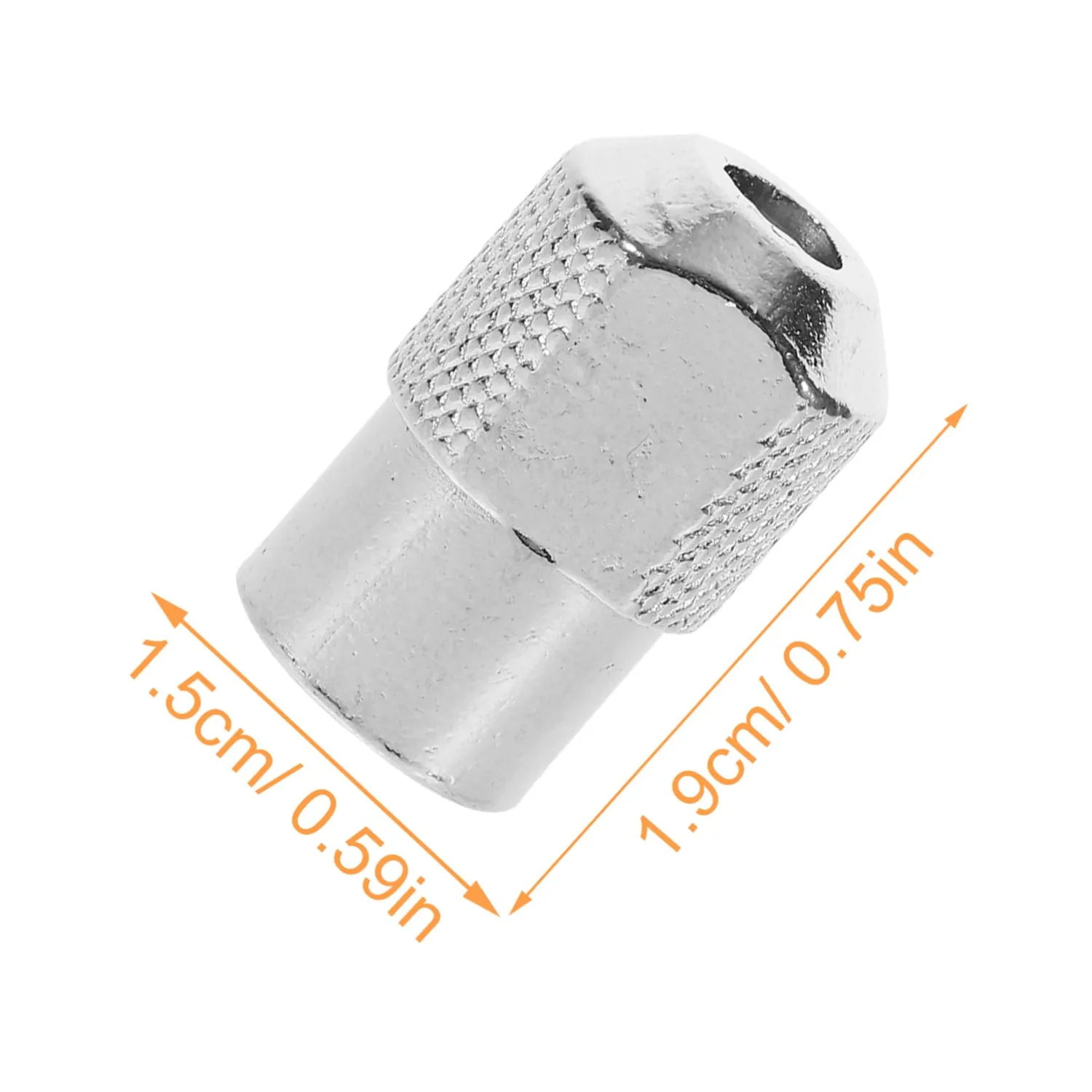 Angoily Dadi Argento M8x0.75 Lega Zinco Mandrino 5 Pezzi