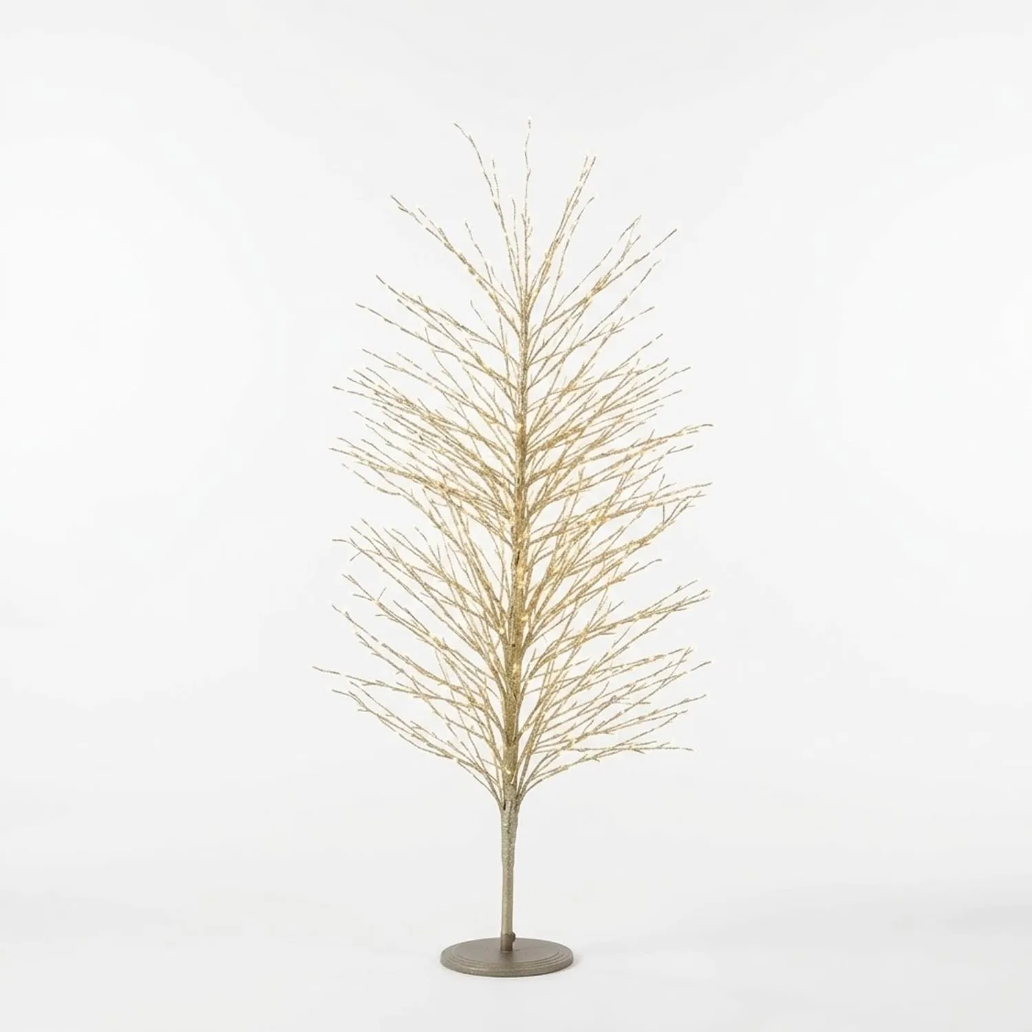 Giodicart Xmas Faggio 1500 Led albero luminoso oro 150 cm luce calda