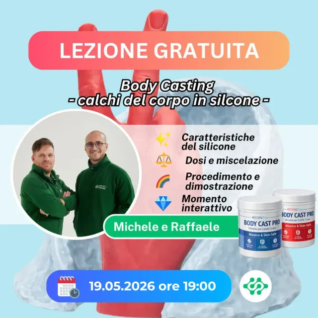 Naturesin Body Casting lezione gratuita calchi silicone corpo