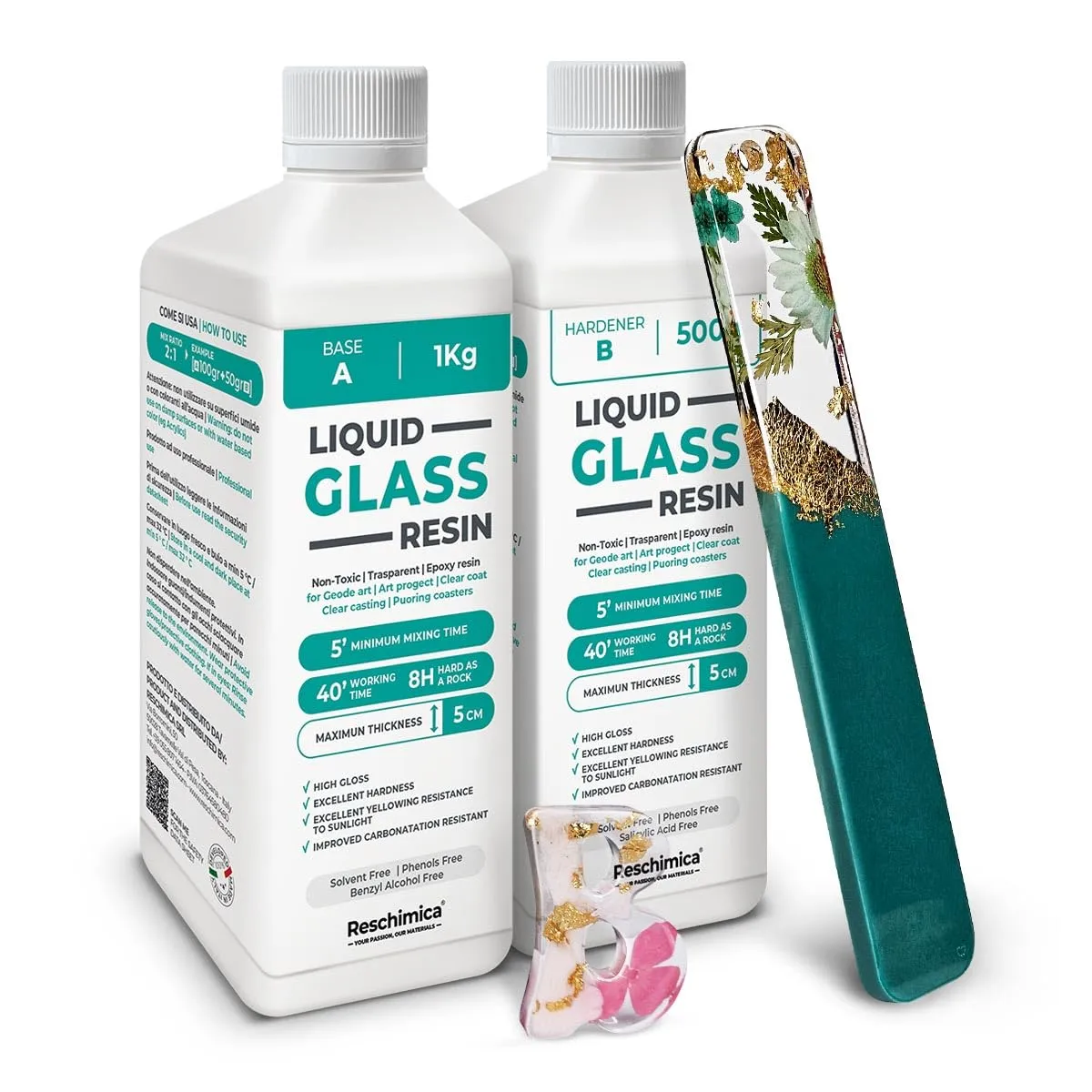 Reschimica Liquid Glass resina epossidica 750 g
