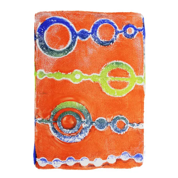 Gelli Arts Bead stencil 14x19 cm mylar 10 mil astratto