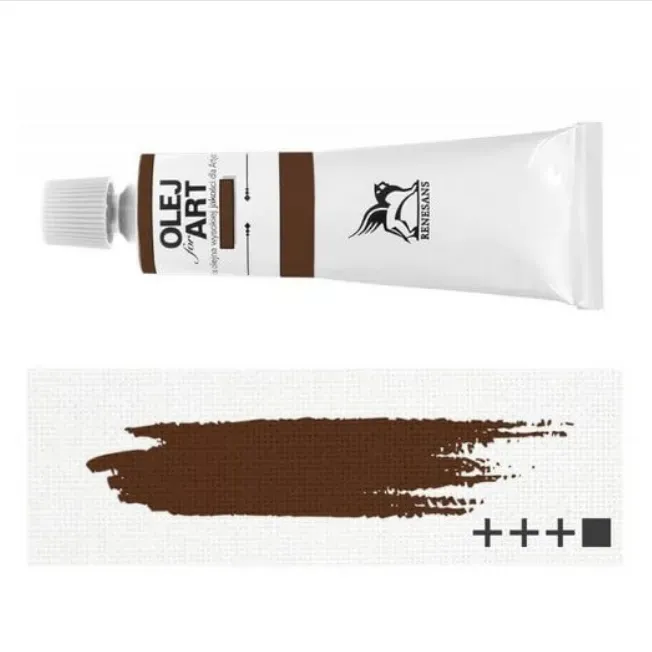 Renesans 46 colore a olio Burnt Umber 60 ml coprente