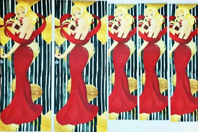 Deco Foam Tela DF4302 carta di riso adesiva decoupage