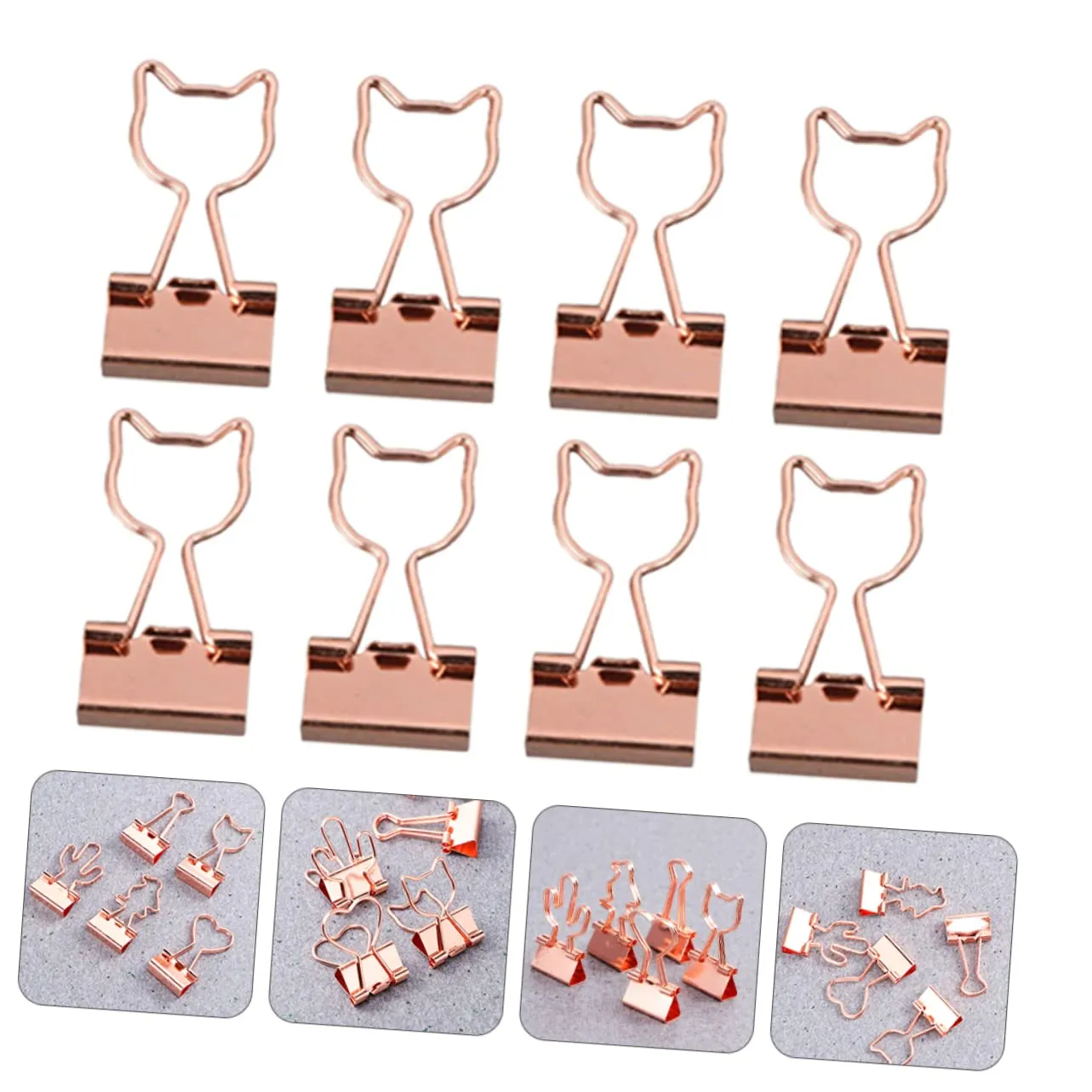 Angoily clip ufficio metallo colorate 4,0x2,0 cm 15 pezzi