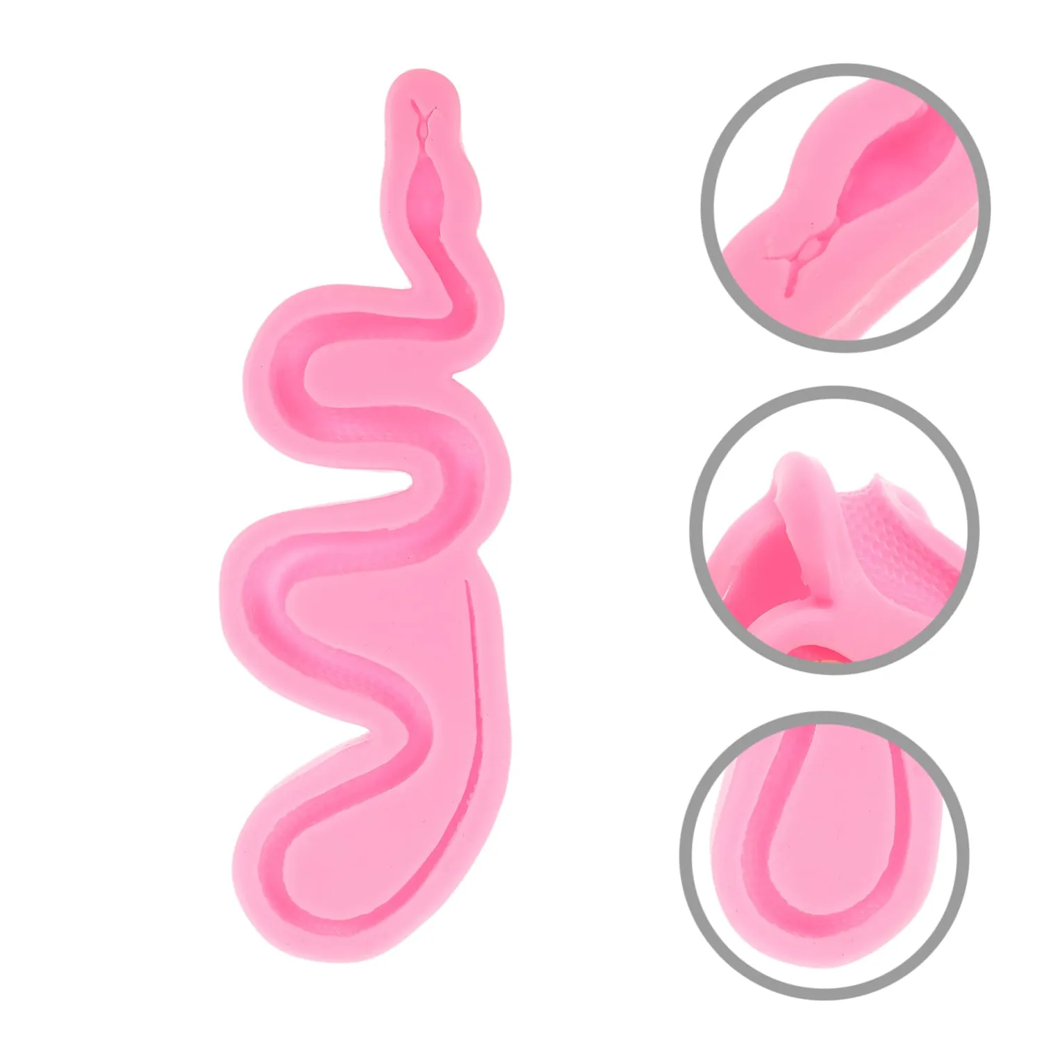 Angoily Stampo Silicone Serpente resina pendenti grande