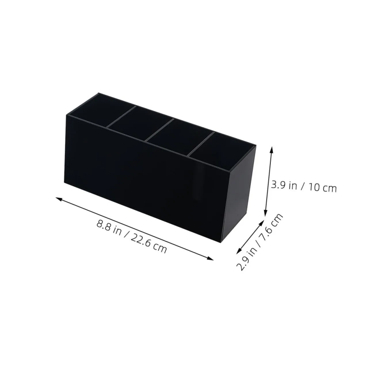 Angoily organizer pennelli trucco acrilico nero