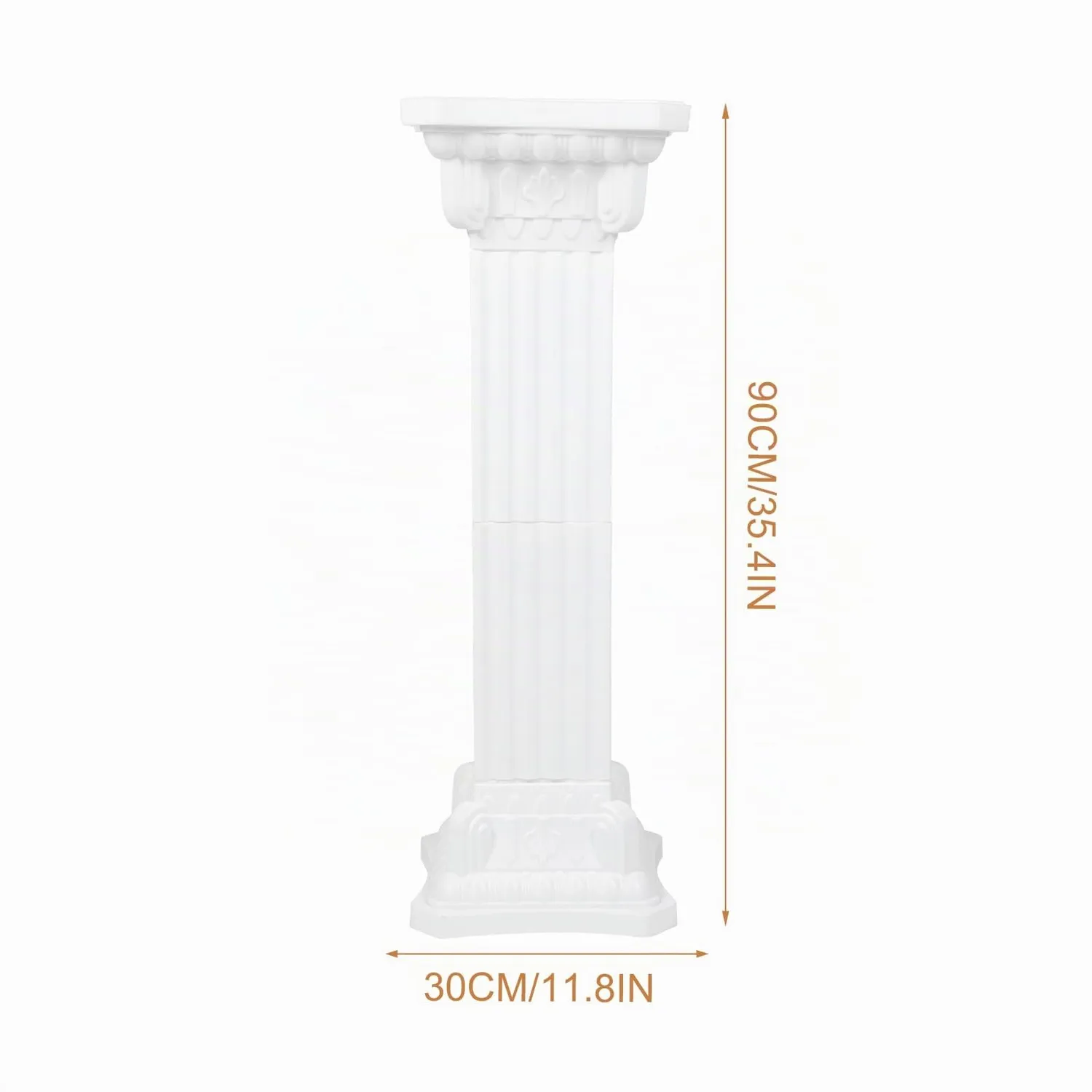 Angoily Colonna Romana portafiori decorativa bianca