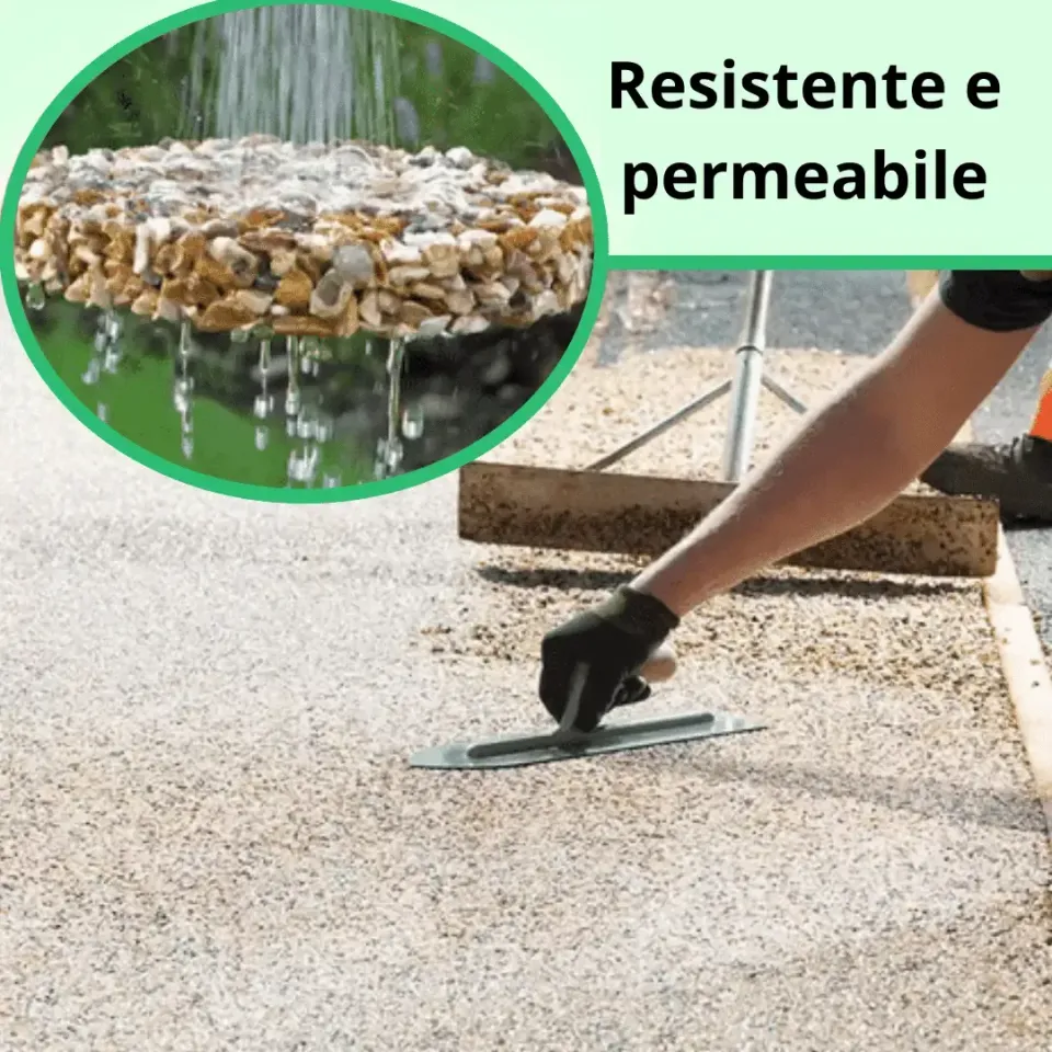 Naturesin Stonedrain kit pavimento drenante ciottoli