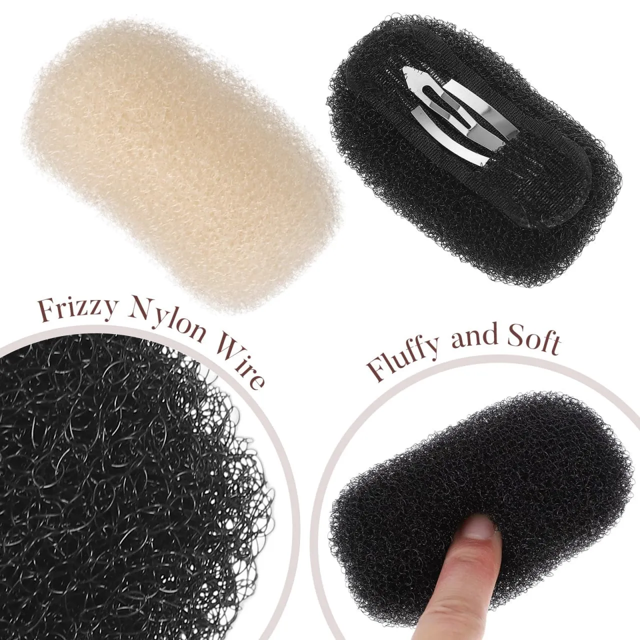 Angoily fermagli volume capelli set 3 pezzi invisibile