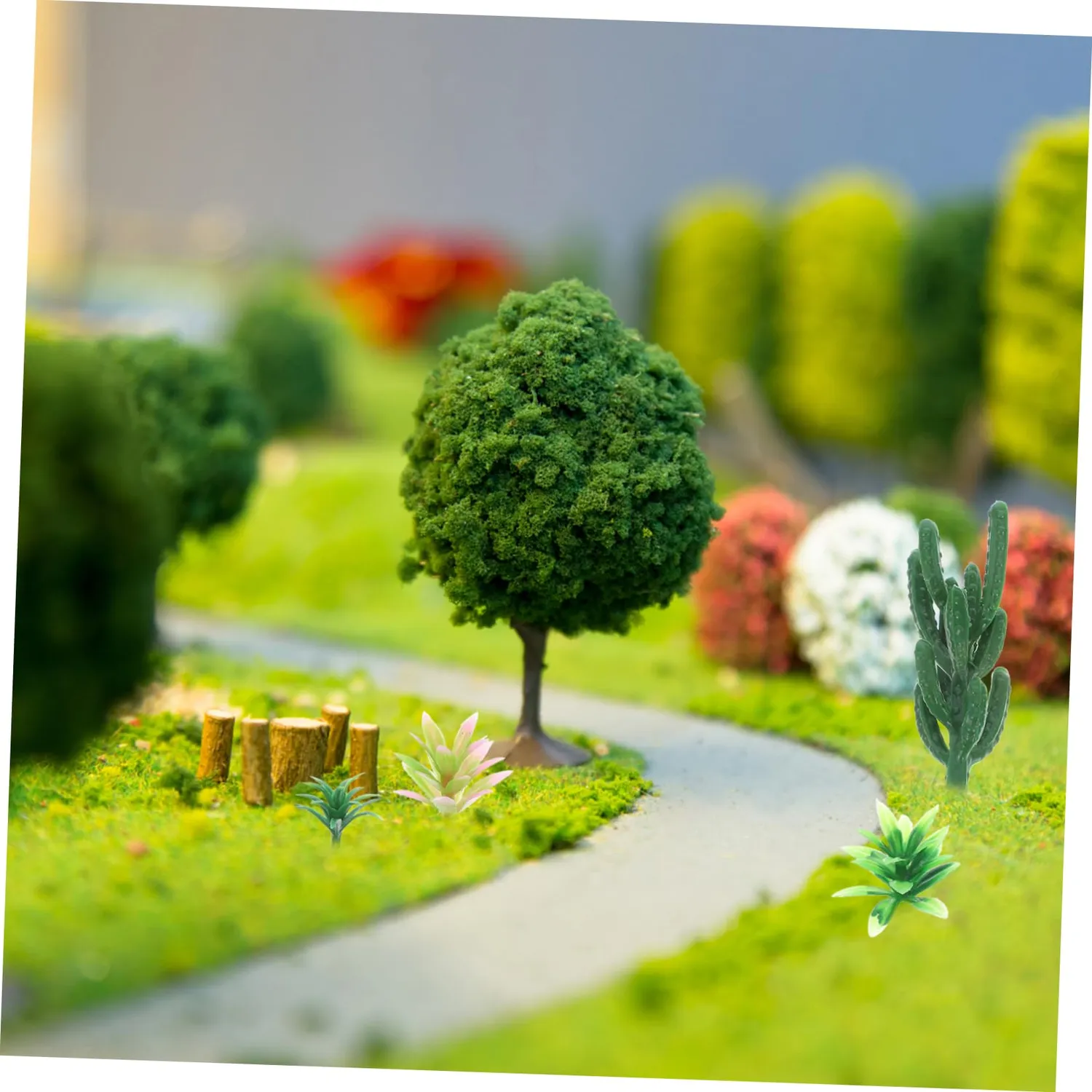 Angoily Alberi Miniatura Cactus 18 Pezzi Modellismo Realistici