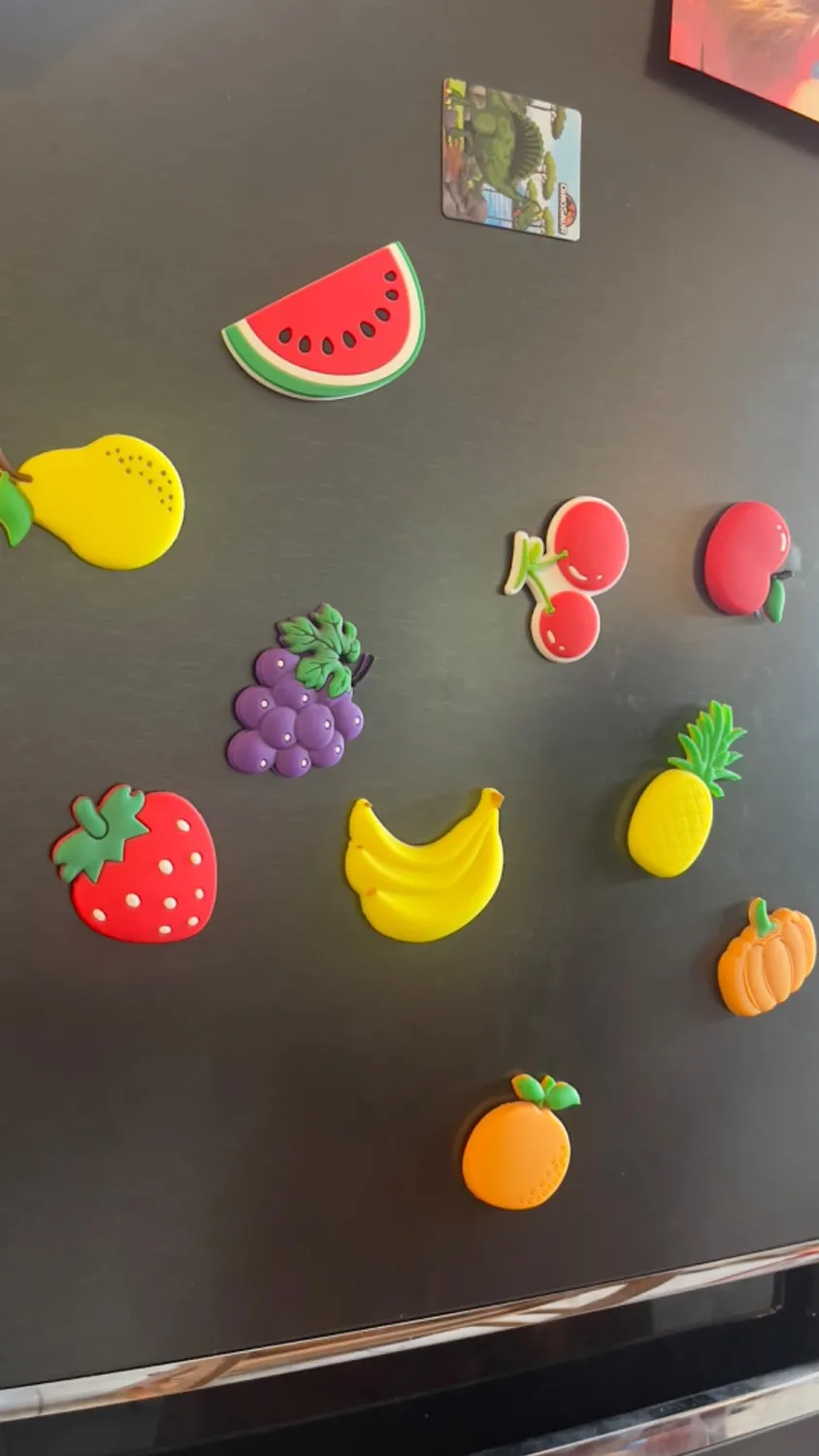Angoily magneti frigo frutta 10 pezzi calamite colorate bambini