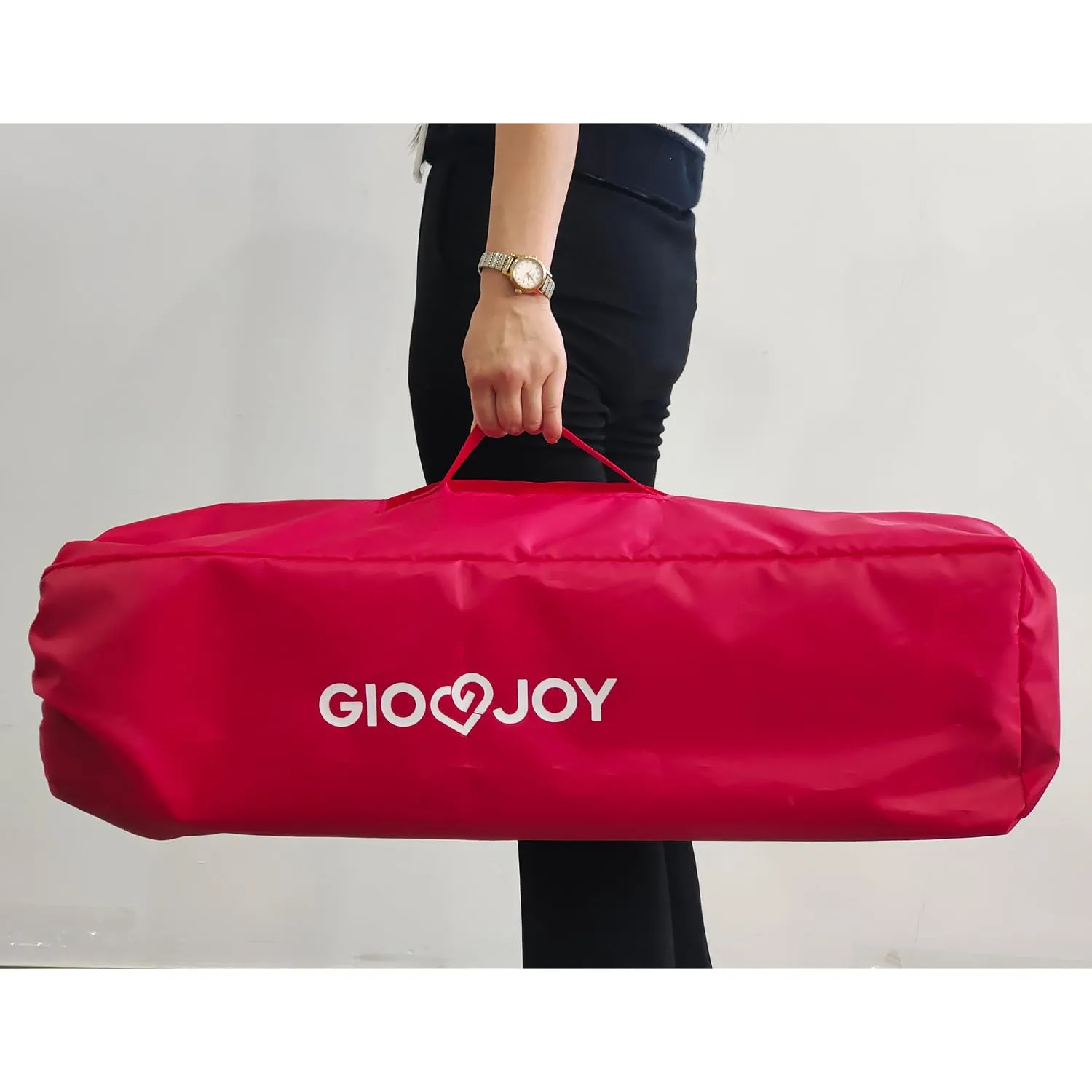 Giodicart GioJoy Comfort lettino viaggio rosso pieghevole 2 livelli