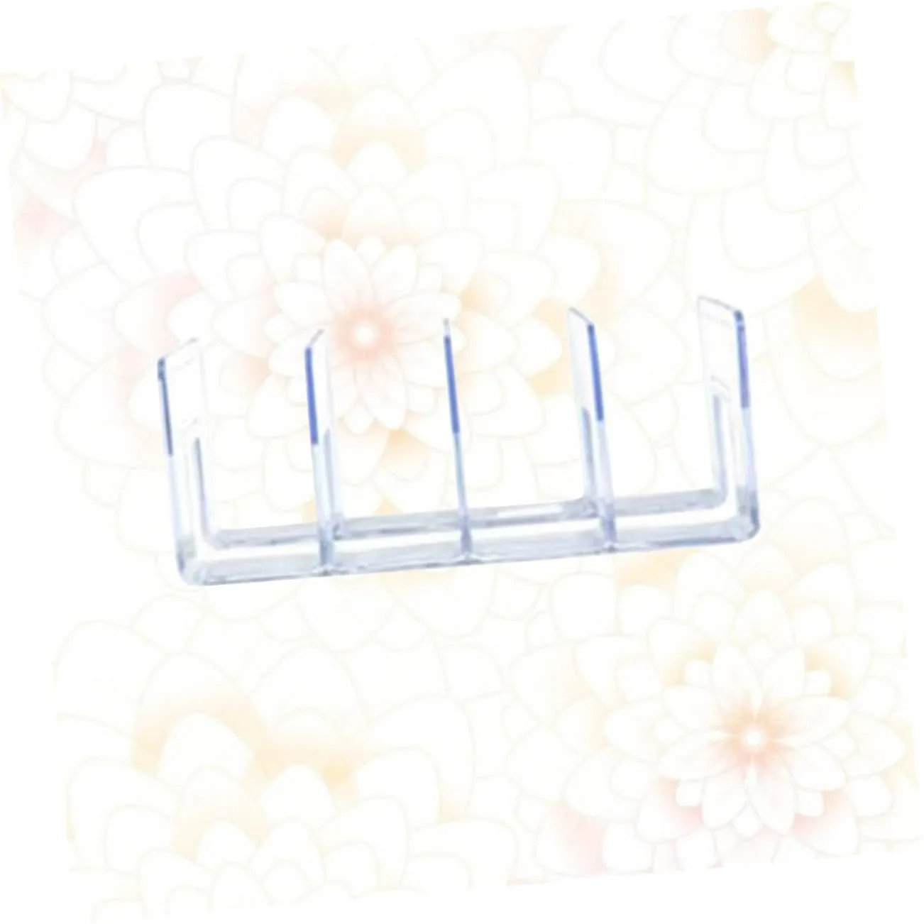 Angoily reggilibri acrilico trasparente 32x13 cm 4 pz