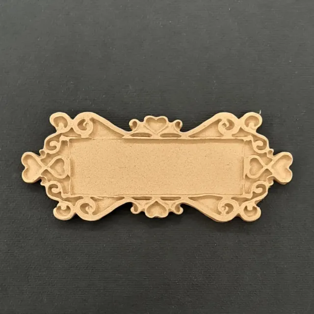 Deco Foam 1480 targhetta legno intagliato 10x4 cm