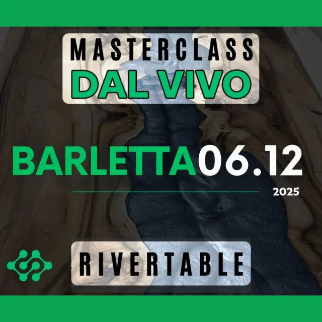 Naturesin Rivertable masterclass 8 ore tavolo resina legno