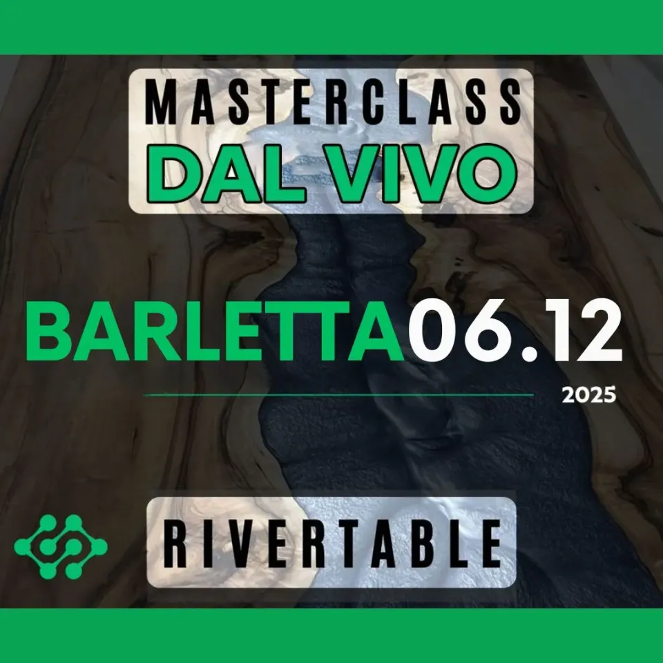 Naturesin Rivertable masterclass 8 ore tavolo resina legno