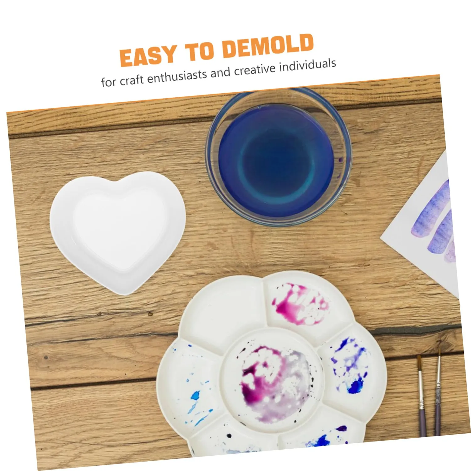 Angoily stampo cuore silicone vassoio portagioie resina