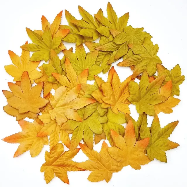 Deco Foam foglie platano decorative 5 cm set 20 pezzi