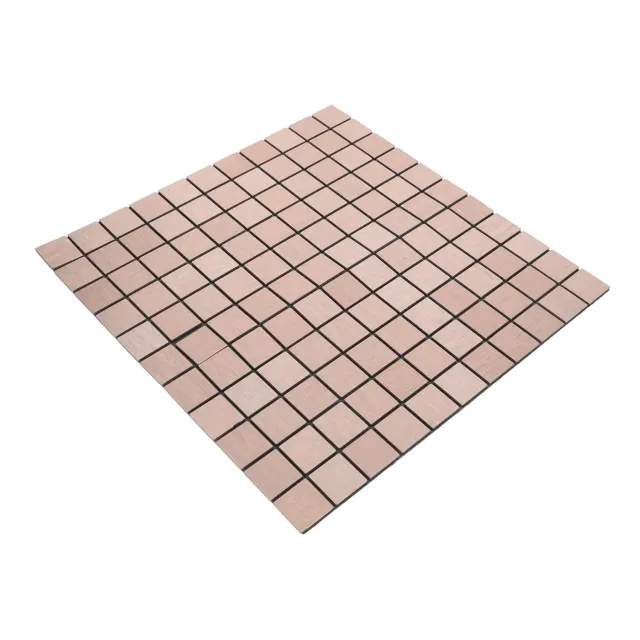 Angoily Piastrelle Adesive Alluminio Cucina Effetto Metallo oro rosa