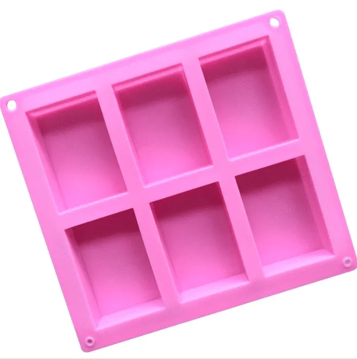 ArtSoap stampo rettangolare sapone 6 saponette silicone