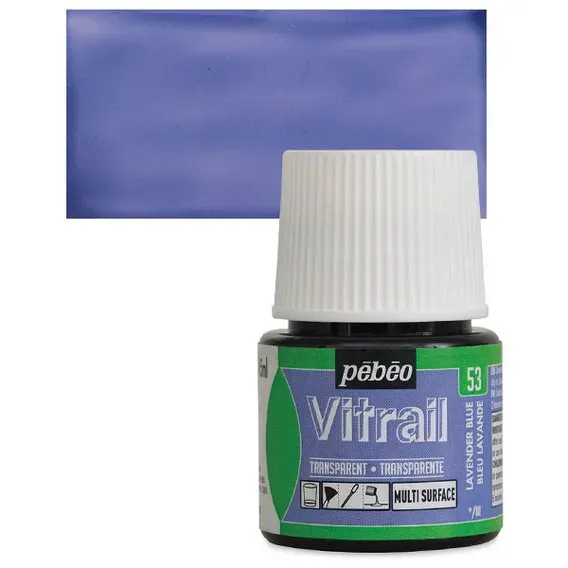 Pebeo Vitrail smalto vetro No53 lavender blue 45ml