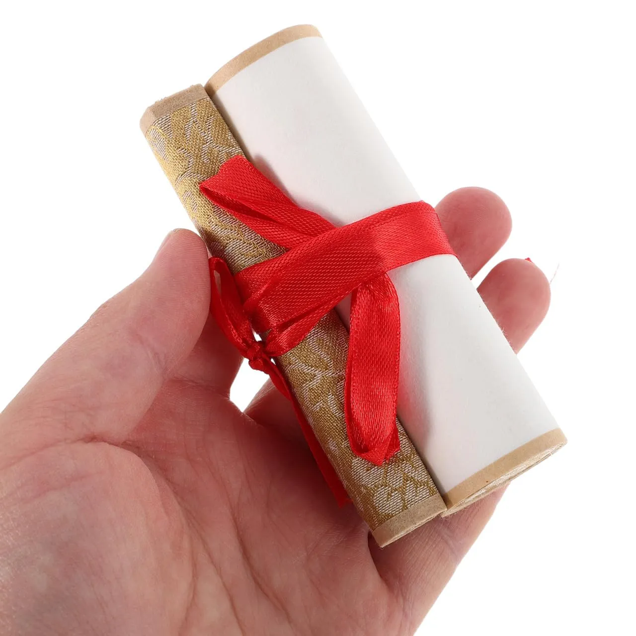 Angoily carta per calligrafia in mini rotoli 2 pezzi bianca