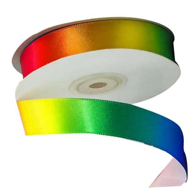 Angoily nastro regalo poliestere arcobaleno 22 m x 2,5 cm