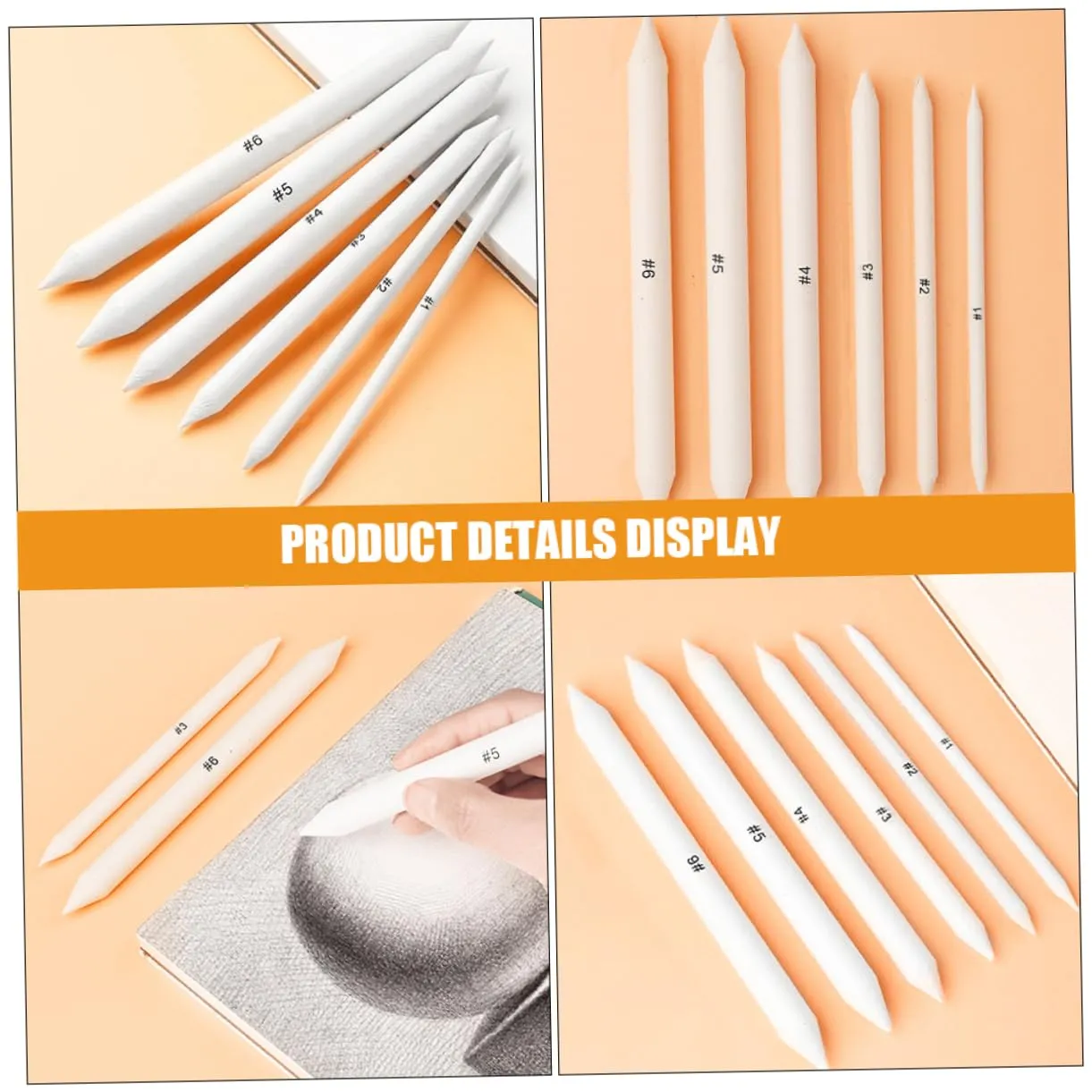 Angoily Kit Disegno 6 Pezzi Sfumini Gomme Principianti