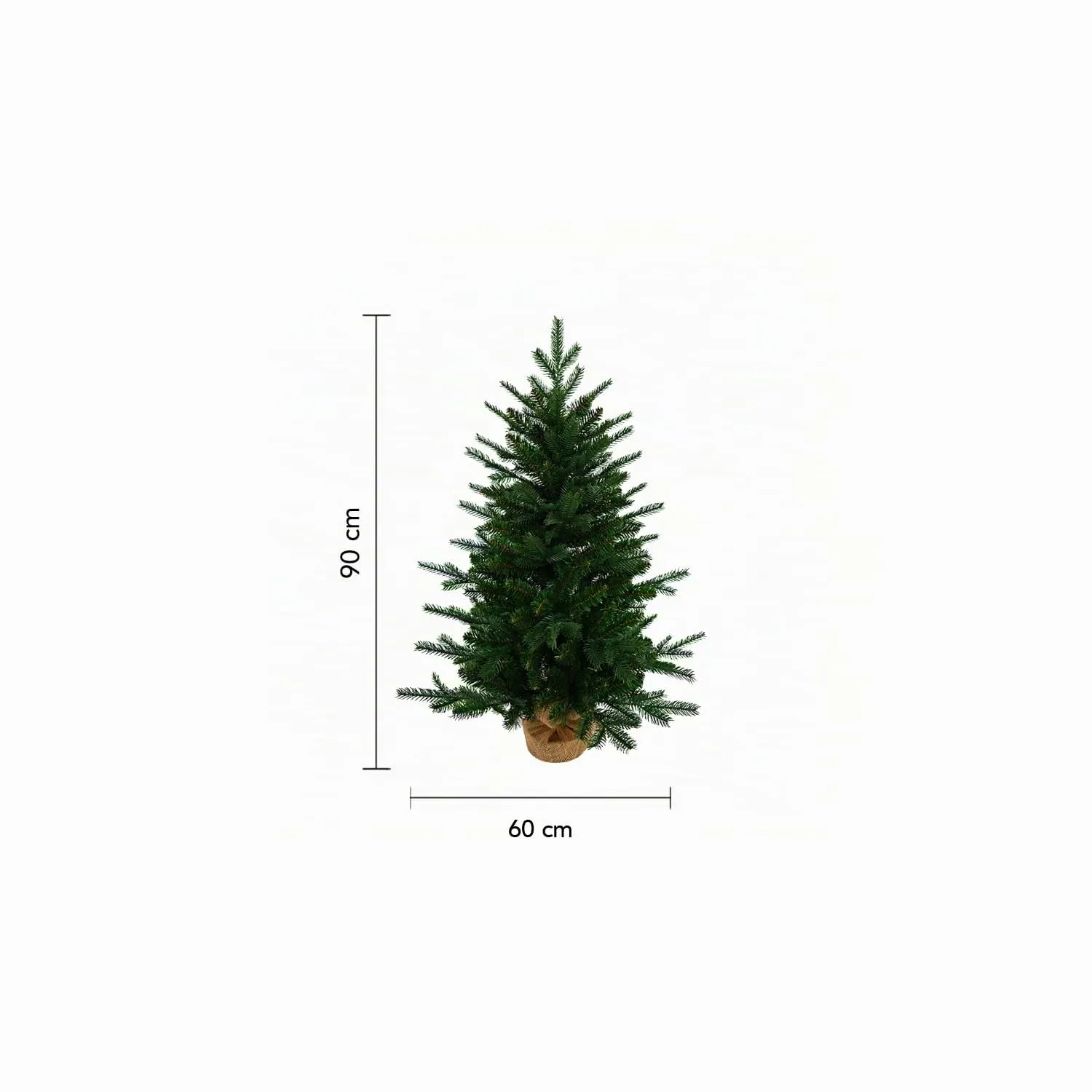 Giodicart Covent Garden albero Natale 90 cm verde