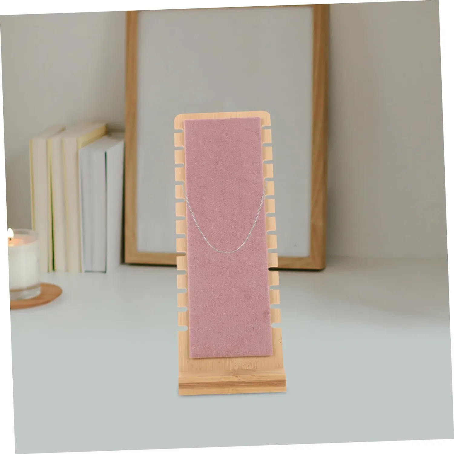 Angoily porta collane legno da tavolo espositore