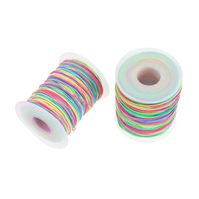 Angoily Filo Elastico Braccialetti Colorato 2 Pezzi Bijoux