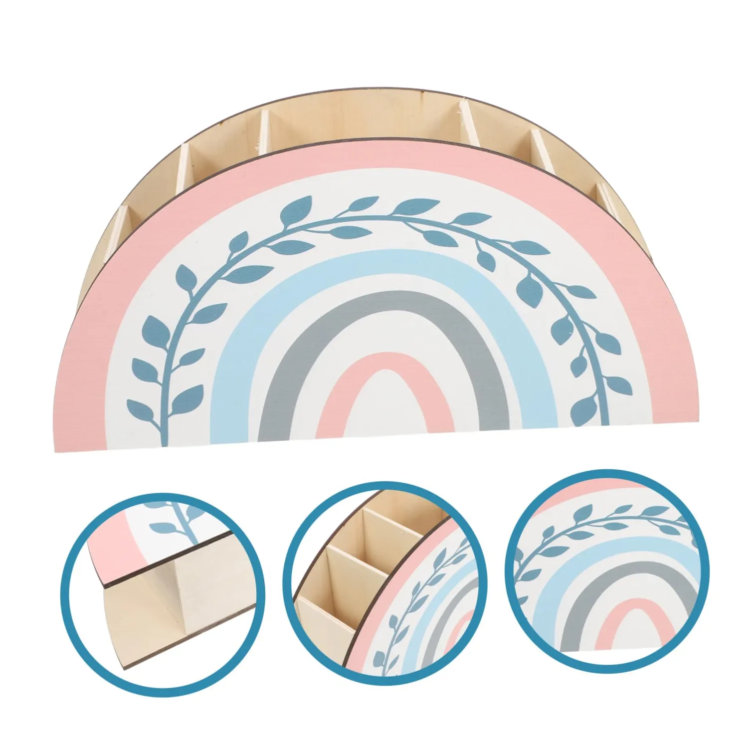 Angoily Portapenne Legno Organizer Scrivania Boho