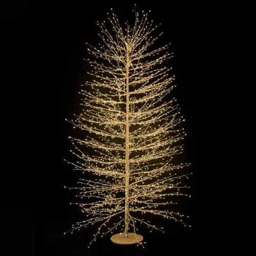 Giodicart Faggio albero luminoso 210 cm 2700 LED oro