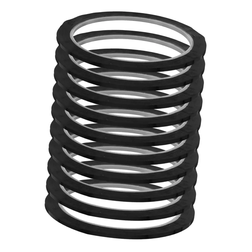 Angoily Nastro Sottile Lavagna 10pz 50m x 3mm nero