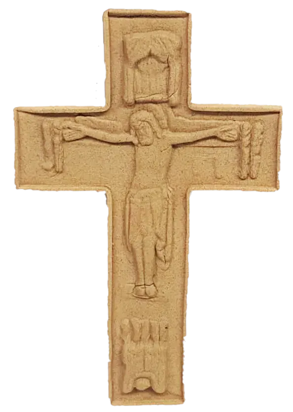 Deco Foam DF00416 fregio croce 10x6,5 cm flessibile