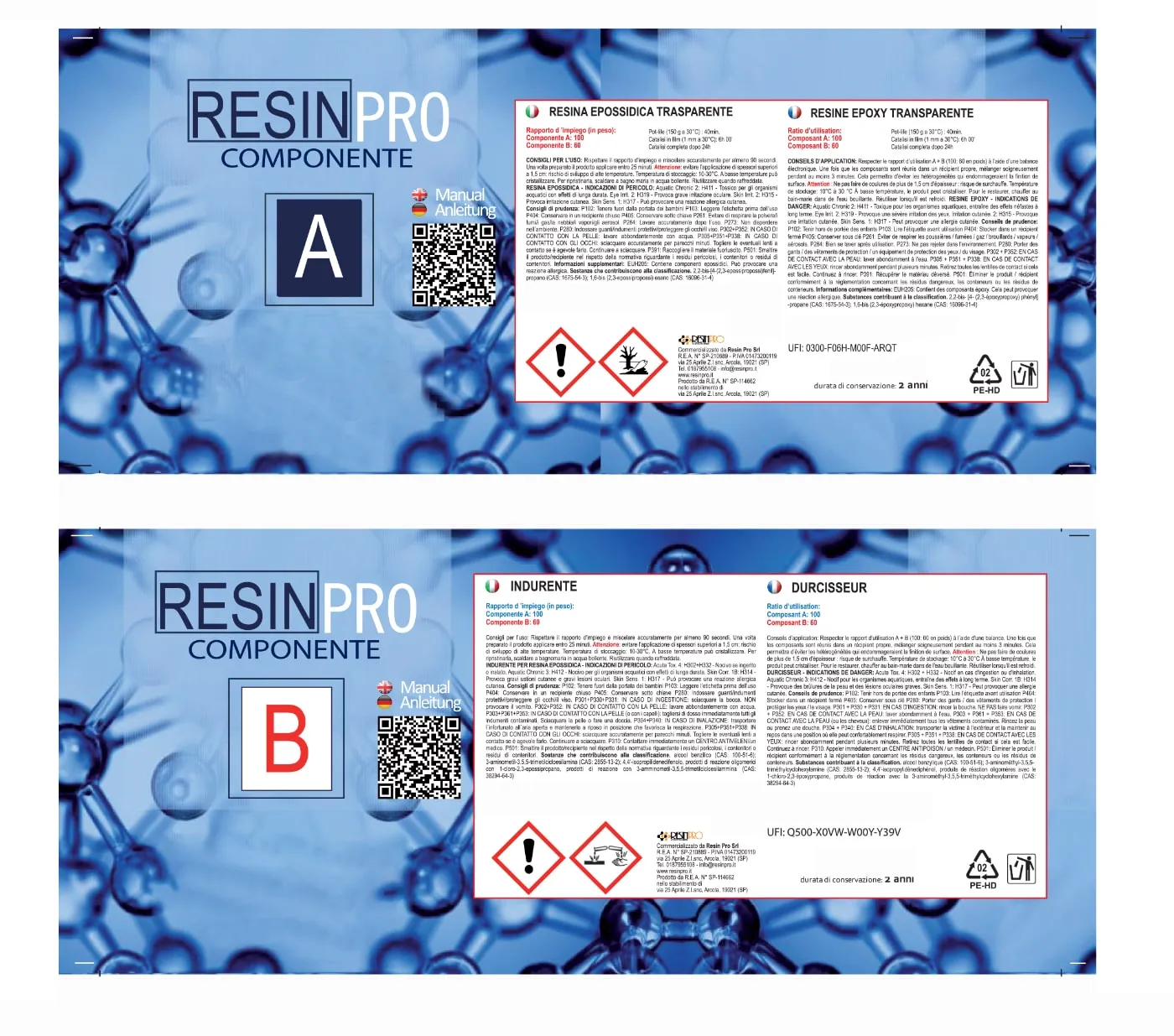 Naturesin Kit Resina Atossica 800+320 g resina epossidica