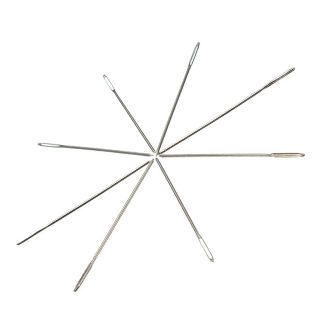 Angoily aghi ricamo punto croce 11ct 100 pezzi argento
